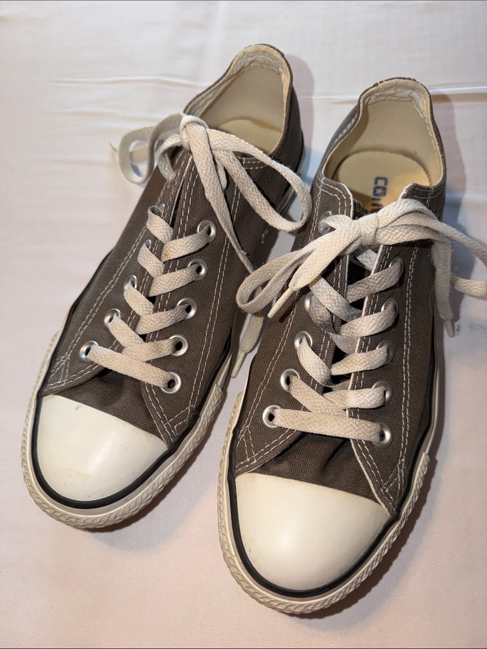 Converse Chuck Taylor Charcoal Gray Sneakers All Star Low Top Men's 6 Women's 8